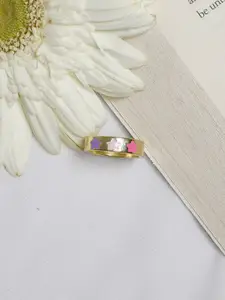 BEWITCHED Gold-Toned Enamelled Finger Ring