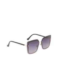 MARC LOUIS Women Purple Lens & Purple Square Sunglasses with UV Protected Lens