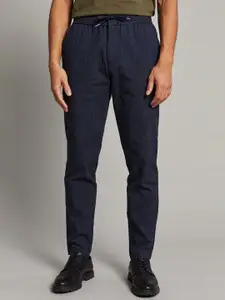 Matinique Men Navy Blue Solid Trousers