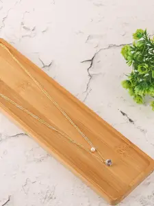 Brandsoon Gold-Plated & Grey Brass Antique Necklace