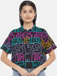 People Women Multicoloured Printed Casual Shirt