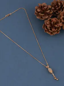 Brandsoon Gold-Toned Brass Rose Gold-Plated Necklace