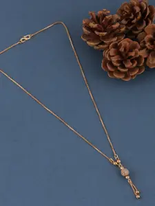 Brandsoon Rose Brass Rose Gold-Plated Necklace