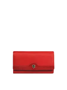 Calfnero Women Red Genuine Leather Wallet