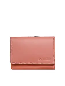 CALFNERO Women Rose Solid Leather Two Fold Wallet