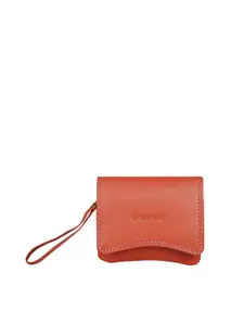 CALFNERO Women Coral Leather Two Fold Wallet