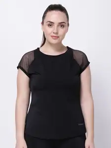 STUDIOACTIV Women Black Plus Size T-shirt