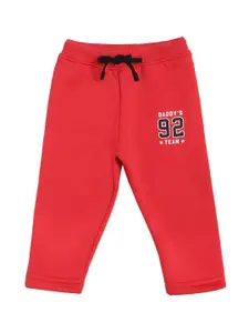 Bodycare Kids Boys Red Solid Cotton Track Pant