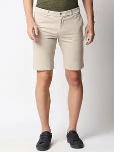 Basics Men Beige Solid Shorts