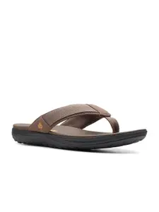 Clarks Men Brown Solid Comfort Sandals