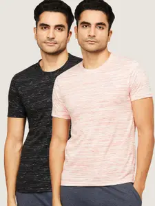 Kappa Men Pack Of 2 Assorted Striped Cotton T-shirts