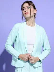 CHIC BY TOKYO TALKIES Women Gorgeous Green Solid Blazer