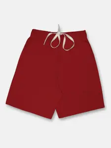 CHIMPRALA Boys Red Outdoor Antimicrobial Technology Shorts