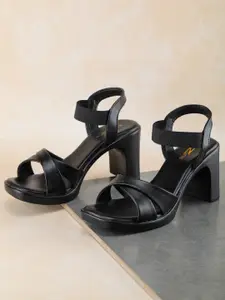 Shezone Black Platform Heels