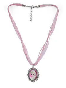 EL REGALO Kids Girls Pink  White Frozen Princess Necklace