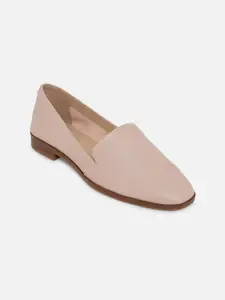 ALDO Women Pink Leather Loafers