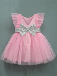 A.T.U.N. A T U N Pink Net Dress