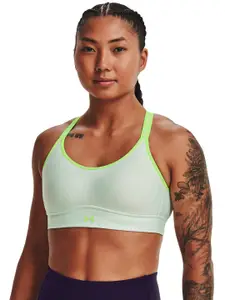 UNDER ARMOUR Women Blue Infinity Mid Covered Crossback Sports Bra