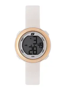 Skechers Women White Dial & Straps Sunridge Digital Watch SR2100