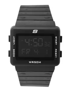 Skechers Men Black Larson Digital Watch SR1077
