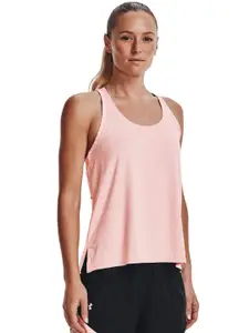UNDER ARMOUR Pink UA Knockout Mesh Back Tank Top