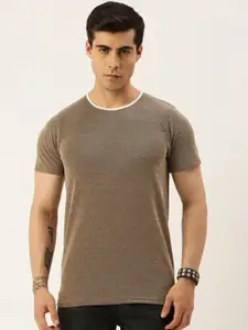 Sports52 wear Men Self Design Textured Round Neck T-shirt