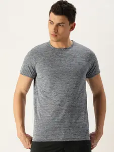 Sports52 wear Men Grey Melange Solid T-shirt
