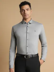 Allen Solly Men Grey Slim Fit Casual Shirt