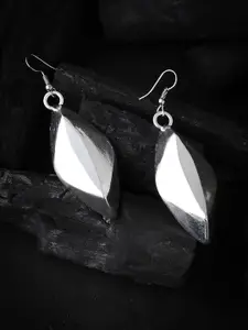 Silvermerc Designs Silver-Plated Contemporary Drop Earrings