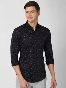 Peter England Perform Athletic Fit Printed Casual Shirt