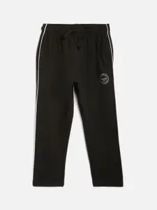 Octave Boys Olive Green Solid Track Pant