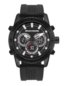 Skechers Men Black Dial & Straps Truxton Analogue and Digital Watch SR5156