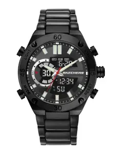 Skechers Men Black Dial & Straps Agnew Analogue and Digital Watch SR5158