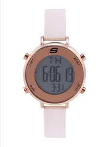 Skechers Women Rose Gold-Toned Magnolia Digital Watch SR6168