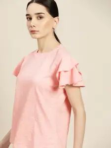 ether Kora Collection Sustainable Naturally Dyed Layered Sleeves Pure Cotton T-shirt