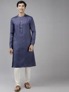 See Designs Men Thread Work Kurta with Trousers