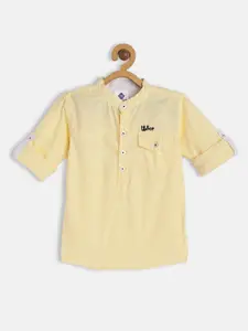 TONYBOY Boys Yellow Premium Casual Shirt