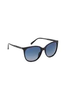CHARLES LONDON Women Blue Lens Cateye Sunglasses with UV Protected Lens - AB 1112 C3 57 S