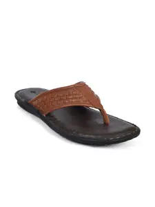 Ajanta Ajanta Men Tan Brown Comfort Sandals