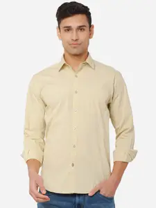 Greenfibre Men Beige Pure Cotton Casual Shirt