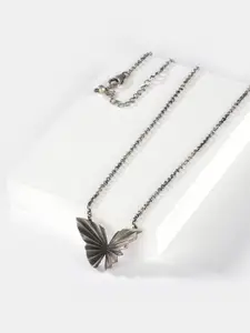 SHAYA Silver-Toned 925 Sterling Silver Butterfly Necklace