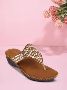 Metro Women Embellished Party Wedge Heel Sandals