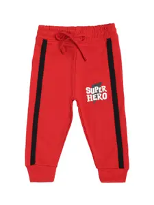 Bodycare Kids Bodycare Infant Boys Red Solid Cotton Joggers
