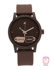 Fastrack Men Brown Dial & Brown Straps Analogue Watch