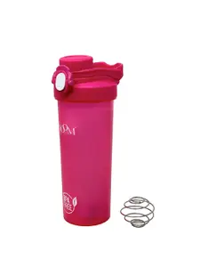 HOOM  Pink  Printed Plastic Shaker Bottle Bottle 750 ML