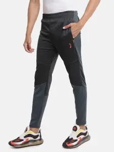 Campus Sutra Men Grey Solid Sports Track Pants