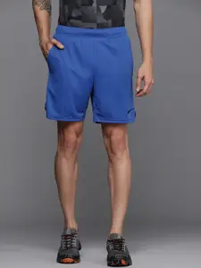 Nike Men Blue Solid Standard Fit Mid-Rise Polyester Dri-FIT Epic Knit Training Shorts