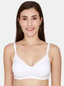 Coucou by Zivame White Non Padded & Non Wired Solid Bra