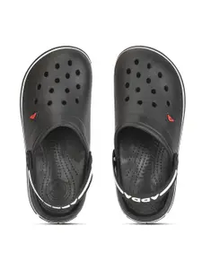 Adda Men Black Rubber Clogs