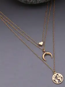 Jewels Galaxy Gold-Toned Gold-Plated Necklace